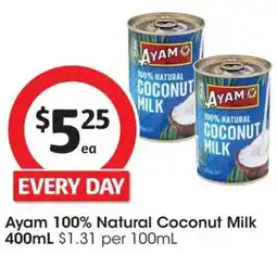 Coles Ayam 100% natural coconut milk 400 ml offer