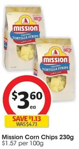 Coles Mission Corn Chips offer