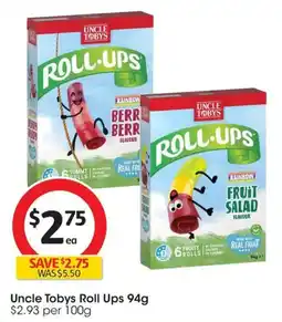 Coles Uncle Tobys Roll Ups offer