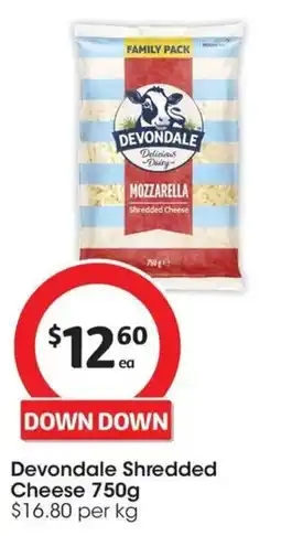 Coles Devondale Shredded Cheese offer