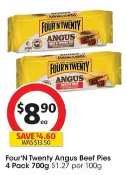 Coles Four'N Twenty Angus Beef Pies offer