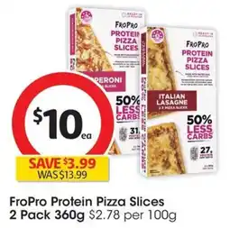 Coles FroPro Protein Pizza Slices offer