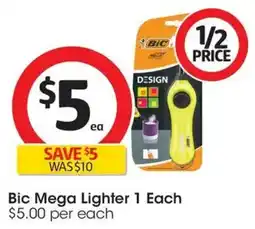 Coles Bic Mega Lighter 1 Each offer