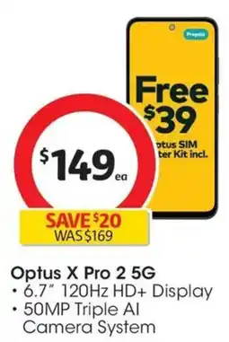 Coles Optus X Pro 2 5G offer