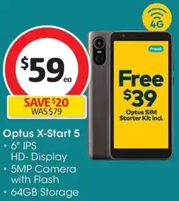 Coles Optus X-Start 5 offer