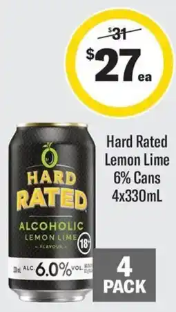 Coles Hard Rated Lemon Lime offer