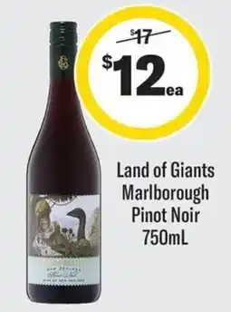 Coles Land of Giants Marlborough Pinot Noir offer
