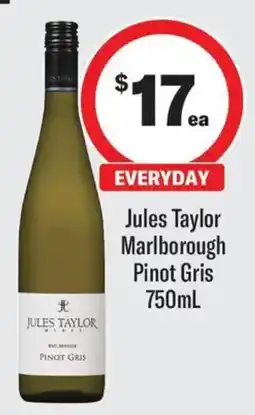 Coles Jules Taylor Marlborough Pinot Gris offer