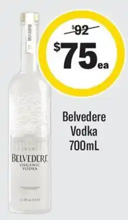 Coles Belvedere Vodka offer