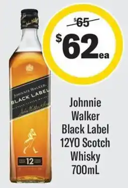 Coles Johnnie Walker Black Label 12YO Scotch Whisky offer