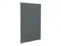 Officeworks Stilford Screen 750 W x 1250 H mm White Frame Grey Fabric offer