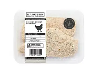 Foodland Barossa fine foods gluten free chicken or pork schnitzels offer