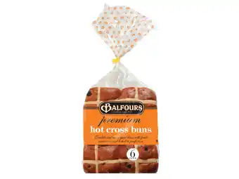 Foodland Balfours hot cross buns 6-12 pack 400-450g offer