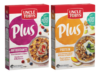 Foodland Uncle tobys plus cereal 410-435g offer