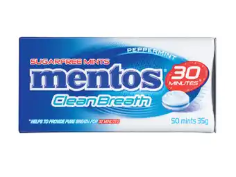 Mentos clean breath peppermint 35g