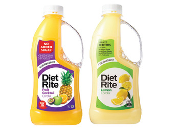 Foodland Diet rite cordial 1 litre offer