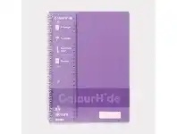 Officeworks ColourHide A4 Lecture Book 140 Pages Lilac offer