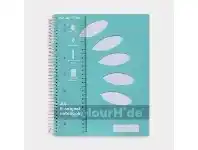 Officeworks ColourHide 5 Subject Notebook 250 Pages Aqua offer