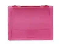 Officeworks J.Burrows Document Box with Handle Pink offer
