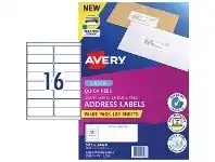 Officeworks Avery 16UP Laser Address Labels with Sure Feed 120 Sheets offer