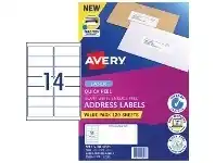 Officeworks Avery 14UP Laser Address Labels with Sure Feed 120 Sheets offer