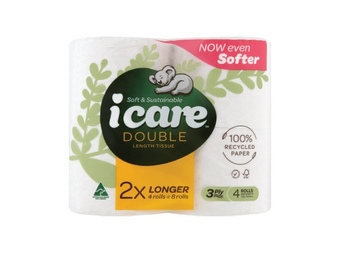 Foodland Icare double length 3 ply toilet rolls 4 pack offer