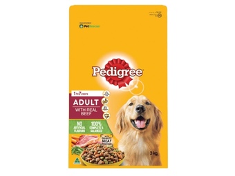 Foodland Pedigree meaty bites dry dog food 2.5-3kg offer