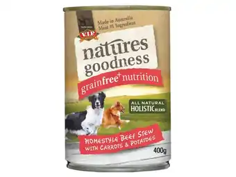Foodland V.i.p. natures goodness dog food 400g offer