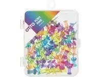 Officeworks Otto Push Pins Assorted 80 Pack offer