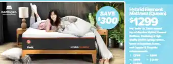 ComfortStyle Furniture & Bedding Hybrid Element Mattress (Queen) offer
