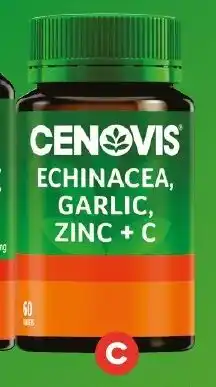 Foodland Cenovis Echinacea, Garlic, Zinc + C offer