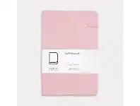 Officeworks Modena Style A5 Notebook Linen 7mm Ruled Pink offer