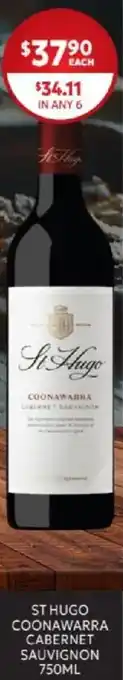 Harry Brown St hugo coonawarra cabernet sauvignon offer