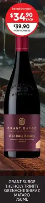 Harry Brown Grant burge the holy trinity grenache shiraz mataro offer