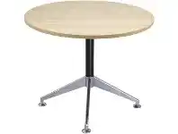 Officeworks Stilford Round Meeting Table 900mm Oak offer