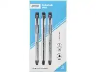 Officeworks J.Burrows Rollerball Pens 0.7mm Black 12 Pack offer