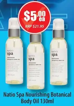 Healthy Life Natio Spa Nourishing Botanical Body Oil offer