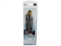 Officeworks Royal & Langnickel Zen Series 73 Paintbrushes Oval 5 Pack offer