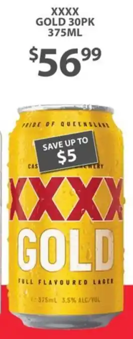Star Liquor XXXX Gold offer