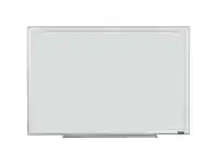 Officeworks J.Burrows Porcelain Whiteboard Silver 900 x 600mm offer