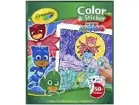 Officeworks Crayola PJ Masks Colour and Sticker Pack offer