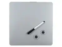 Officeworks J.Burrows Magnetic Erase Board Set Silver offer