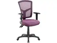 Officeworks Pago Matrix Ergonomic Heavy Duty High Back Armchair Plum offer