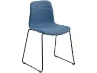Officeworks Pago Polo Heavy Duty Chair with Black Base and Navy Fabric Seat offer