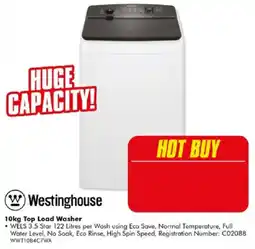 The Good Guys Westinghouse 10kg Top Load Washer offer