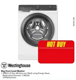 The Good Guys Westinghouse 8kg Front Load Washer offer
