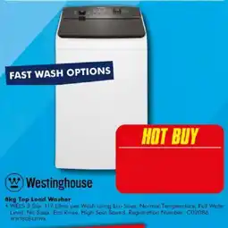 The Good Guys Westinghouse 8kg Top Load Washer offer