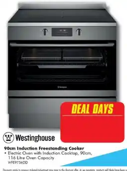 The Good Guys Westinghouse 90cm Induction Freestanding Cooker offer