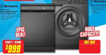 Westinghouse Freestanding Dishwasher