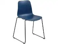 Officeworks Polo Heavy Duty Chair with Black Base and Navy Seat offer